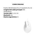 Mouse Trust Bayo II Ergonómico Alámbrico Diseño Vertical Color Blanco