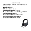 Audífono Diadema Trust Gxt 490 Fayzo Gamer Sonido 7.1 USB Negro