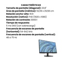 Monitor HP V24v G5 FHD de 23,8" Negro