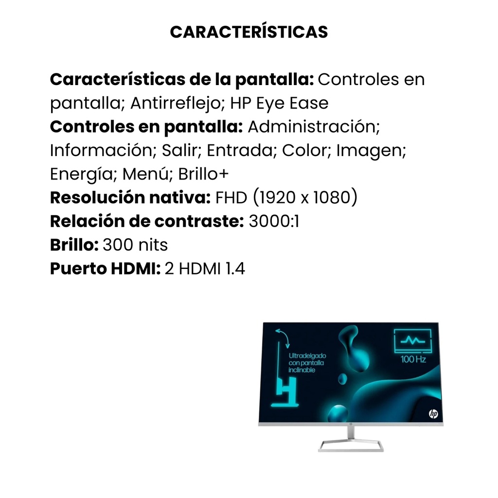Monitor FHD HP de la serie 5 de 31,5" - 532sf (94F50AA)