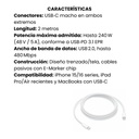 240W USB-C CHARGE CABLE (2M)-AME-240W US