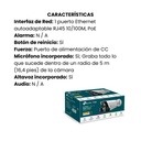 Cámara de red tipo bala ColorPro de visión nocturna para exteriores de 4 MP