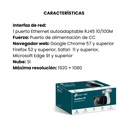Cámara IP VIGI tipo Domo de 2MP.Lente Fijo 2.8 mm.FUNCIONES: Detección Inteligente (Clasifica Humanos y Vehículos), Detección de Movimiento, Detección de Intrusión de Área, Detección de Cruce de Línea, Detección de Manipulación de Cámara, Detección de Objeto abandonado