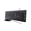  Mouse y Teclado Trust Alámbrico Negro