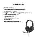 Audifono Diadema Trust Ozo Usb Negro