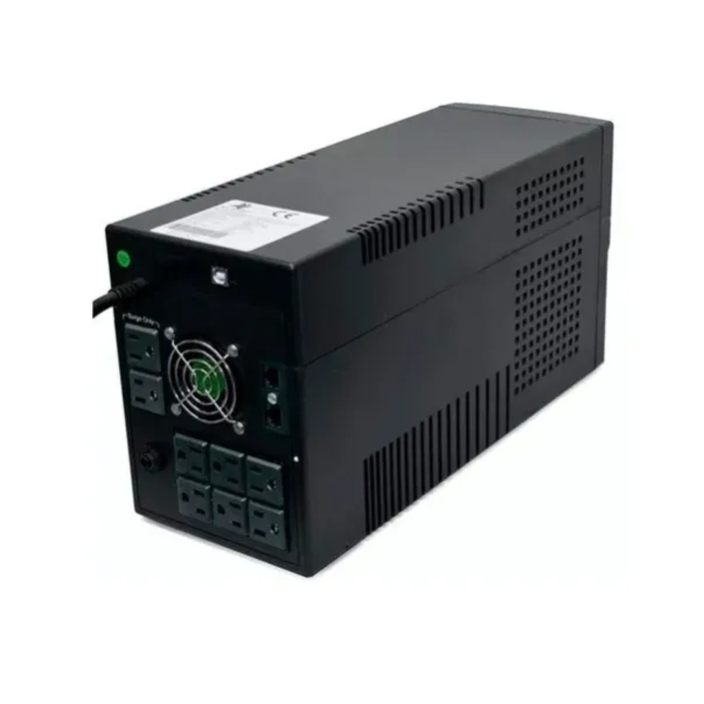 UPS WATTANA STARTEC 1200VA/600W, 8 SALIDAS 6 BACKUP