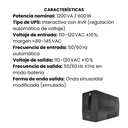 Ups Interactiva WATTANA 1200VA/110VAC 