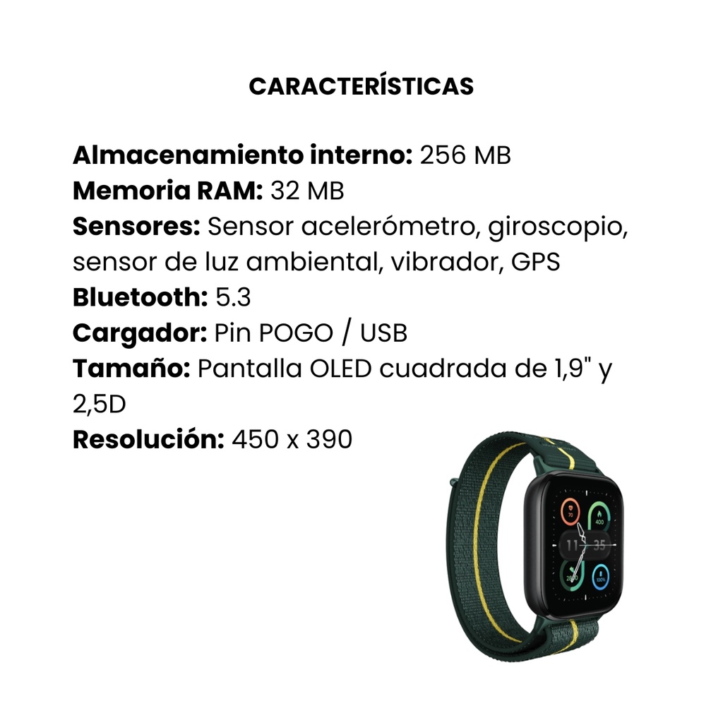 SmartWatch Moto Fit Trekking Green