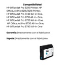 Cartucho Original De Tinta Hp 954xl Alto Rendimiento Cian, 1.600 Páginas, 20 ml