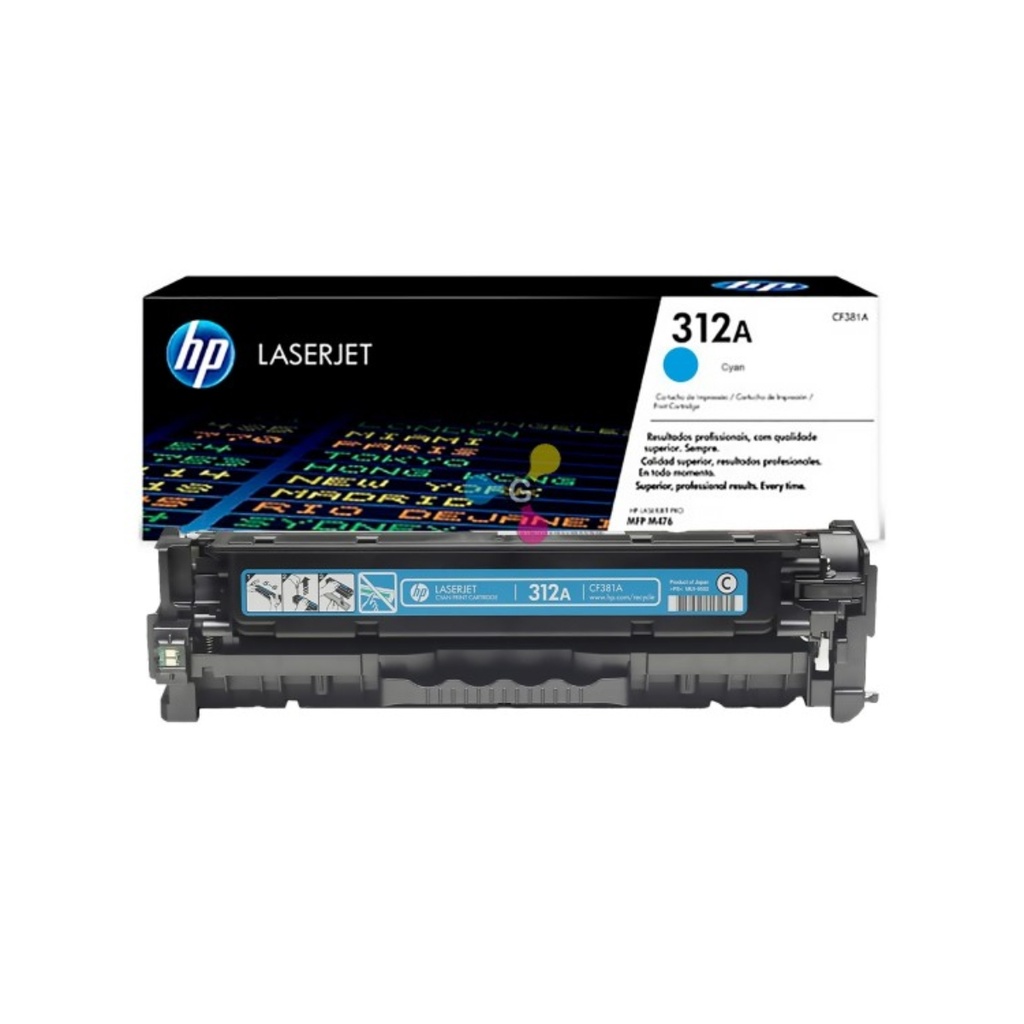 HP 312A Cyan LaserJet Toner Cartridge           