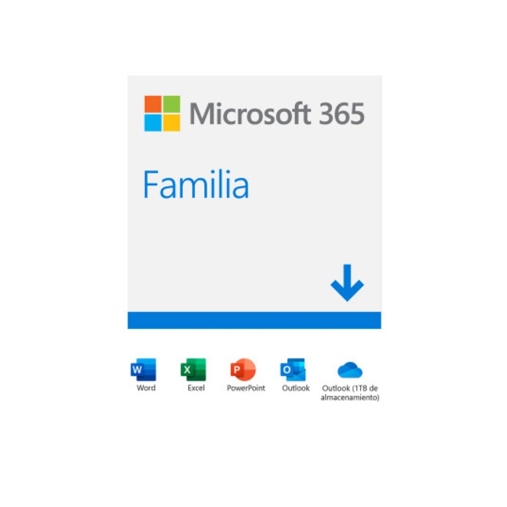 Licencia Microsoft Office 365 Familia - Anual