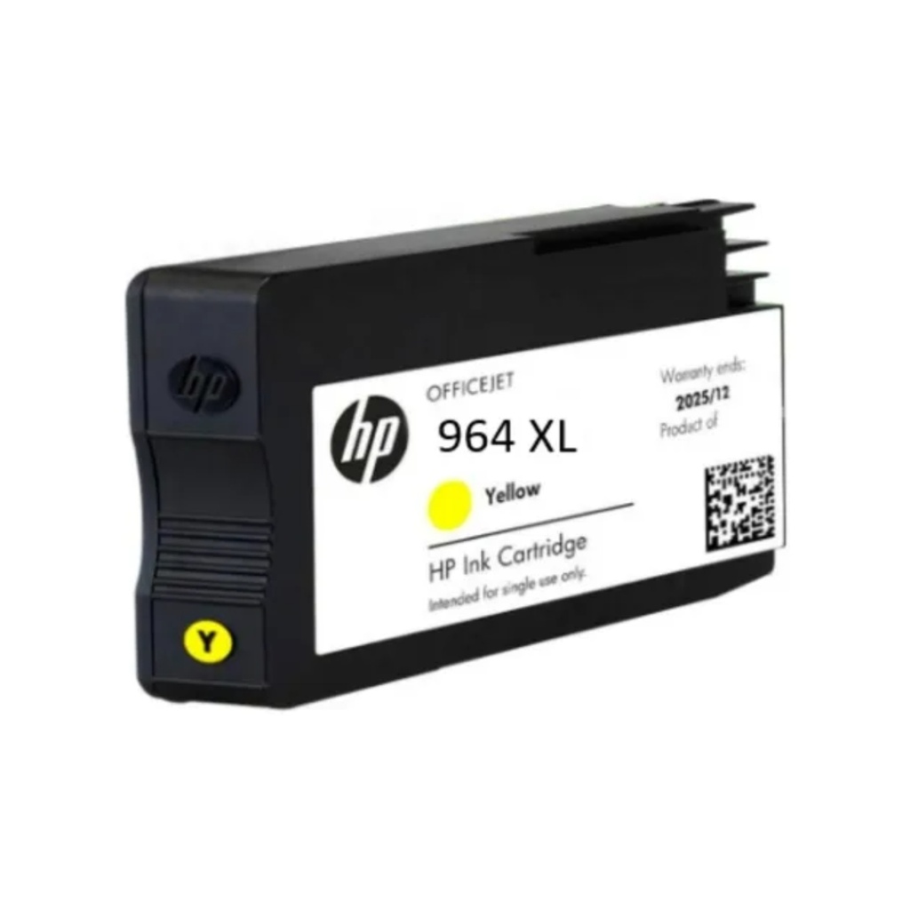 Cartucho Original De Tinta Hp 964XL Alto Rendimiento Amarillo, 1.600 Páginas, 22.92 Ml