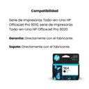 Cartucho Original de Tinta HP 964 Negro, 1.000 Páginas, 24.09 ml