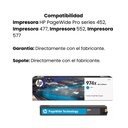 Cartucho Original De Tóner Hp  974X Cian