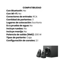 Parlante LOGITECH Z625 2.1 Potencia 200W - Negro