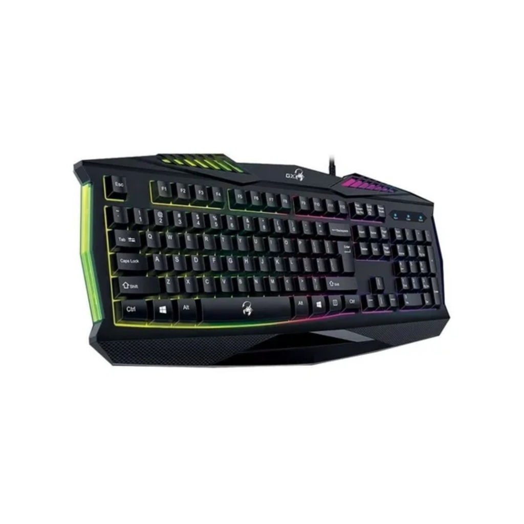 Teclado Gamer Genius Gx K220 Iluminación Led Con 7 Colores