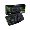 Teclado Gamer Genius Gx K220 Iluminación Led Con 7 Colores