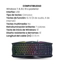 Teclado Gamer Genius Gx K220 Iluminación Led Con 7 Colores
