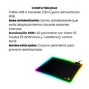 Pad Mouse Gamer Genius GX 300S Rgb Iluminado Antideslizante Negro