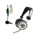 Audífono Diadema Genius HS-04SU 2 Plug 3.5mm Gris