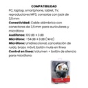 Audífono Diadema Genius HS-04SU 2 Plug 3.5mm Gris