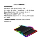 Pad Mouse Gamer Genius Gx 800s Rgb Negro