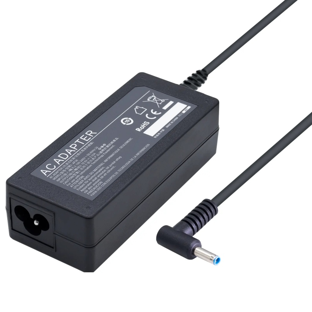 Cargador Para Portátil HP Azul 19.5V 3.33 Genérico 2 Piezas