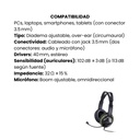 Audífono Diadema Genius HS-400A 2 plug 3.5mm Verde - Negro