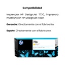 Cartucho Original De Tinta Hp 728 Amarillo, 300ml