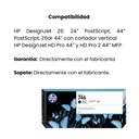 Cartucho Original De Tinta HP 746  Matte Black 1.000 Páginas 300 ml