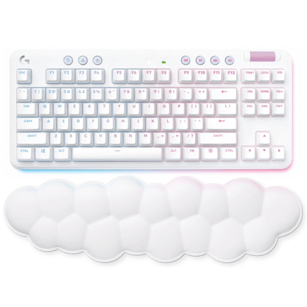 Teclado Mecánico Inalámbrico Logitech G715 RGB Lightsync Color Blanco