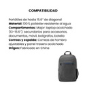 Morral HP 15.6 Prelude Gris Poliester 