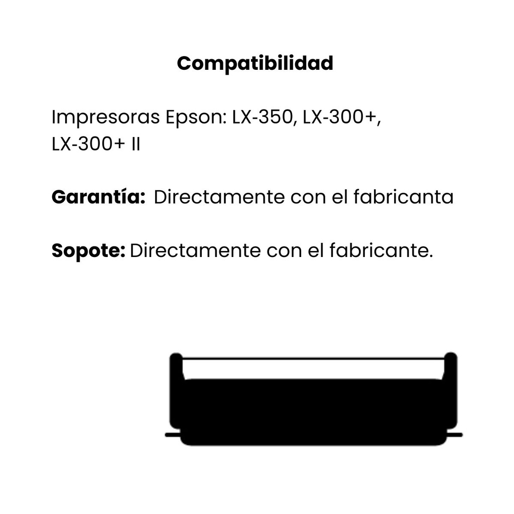 Cinta para impresora EPSON LX-350  