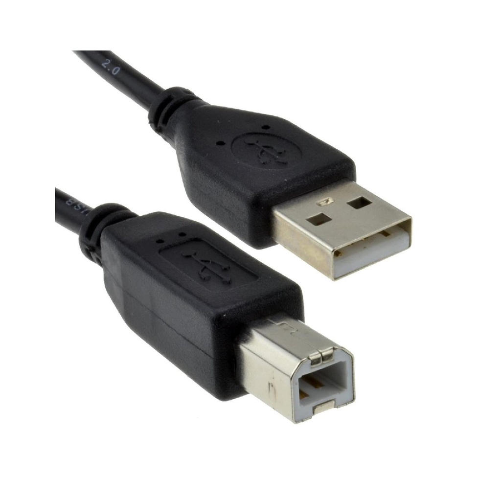 Cable Usb 2.0 De 1,8 mts Para Impresora Negro