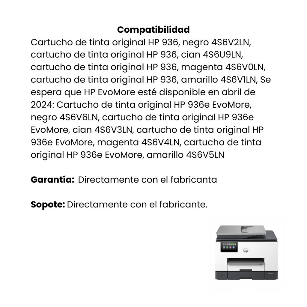 Impresora Multifunción Hp OfficeJet Pro 9130 Blanca