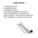 Rollo De Papel Bond 75GR De 72 X 50 Mtr Para Plotter
