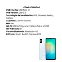 Celular Samsung Galaxy A06 128GB 4GB Ram Pantalla 6.6" Hd+ Azul 
