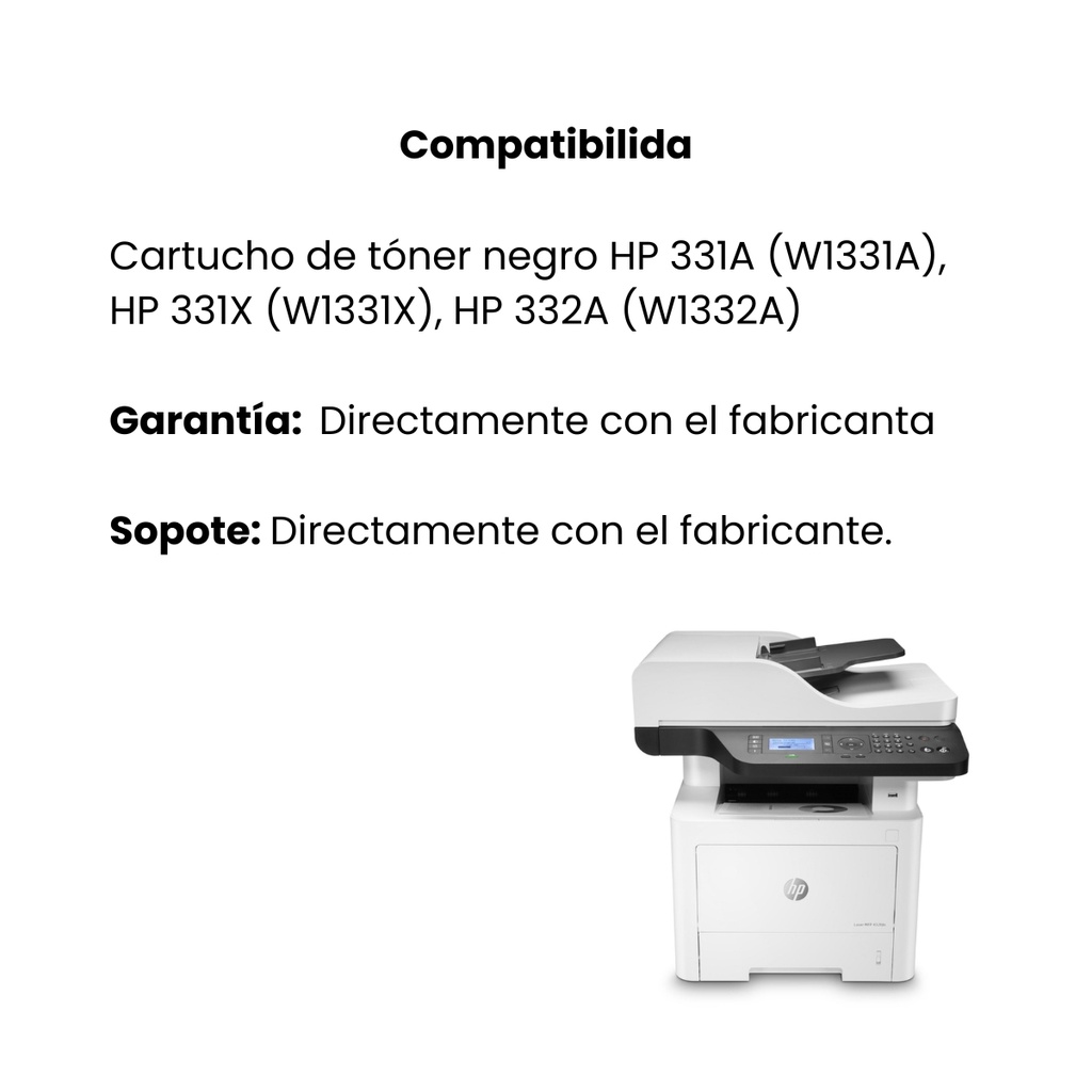 Impresora multifunción HP Laser 432fdn  usada como nueva 