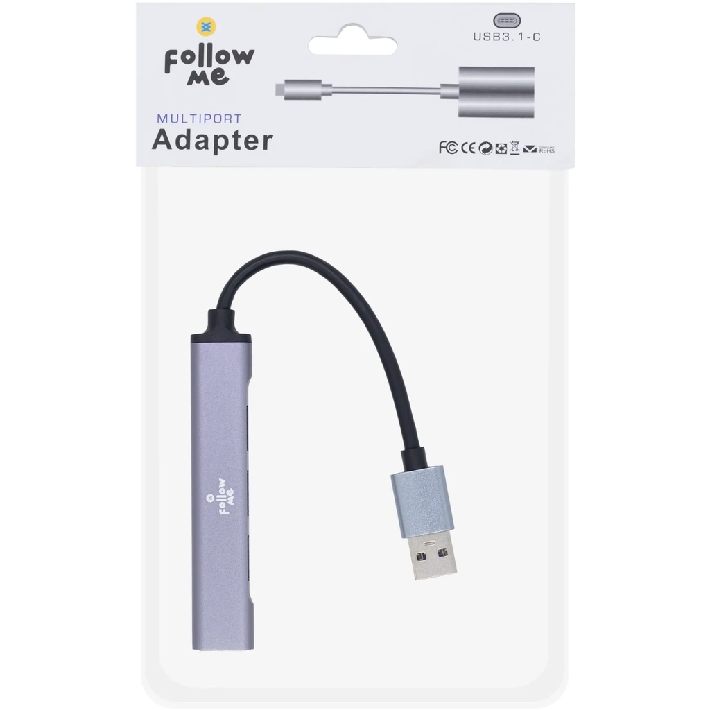 Hub Follow Me USB 3.0 4 Puertos 