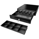 Cajón Monedero Metálico 3nStar 24V, 410x420mm Con Microswitch Color Negro