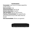 Equipo De Escritorio HP Pro Mini 260 G9 i5 RAM 8GB SSD 512GB FreeDOS Negro
