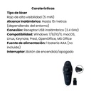 Apuntador STAR TEC Laser Rojo St-Lp-92 - Negro