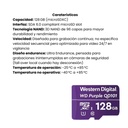 Memoria Micro SD Western Digital Púrpura 128 GB