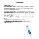 Memoria USB Adata 2.0 Retractil 32GB - Blanca