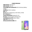 Celular Samsung Galaxy Verde A05 128GB 4GB Ram Pantalla 6.7" Hd+Verde