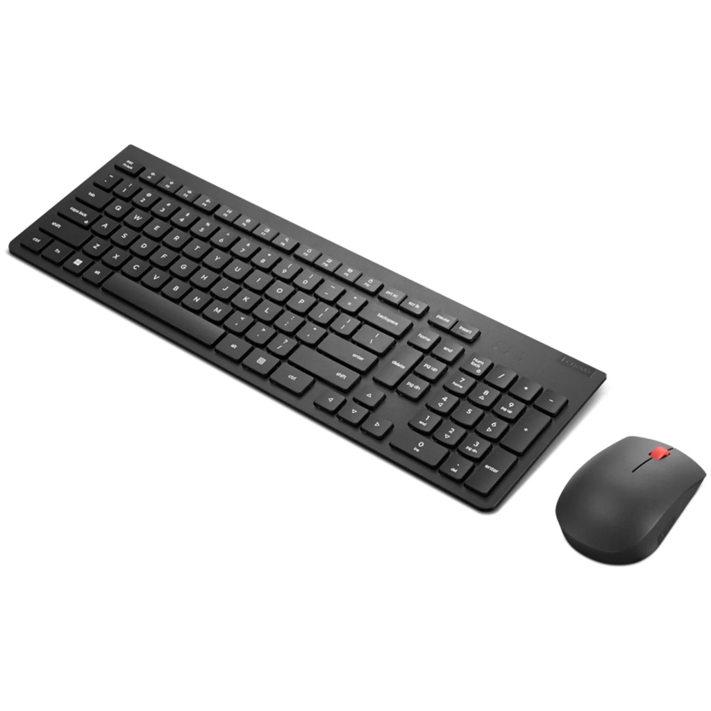 Teclado Y Mouse Combinados Inalámbricos Esenciales Lenovo Gen2 Color Negro 