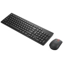 Teclado Y Mouse Combinados Inalámbricos Esenciales Lenovo Gen2 Color Negro 