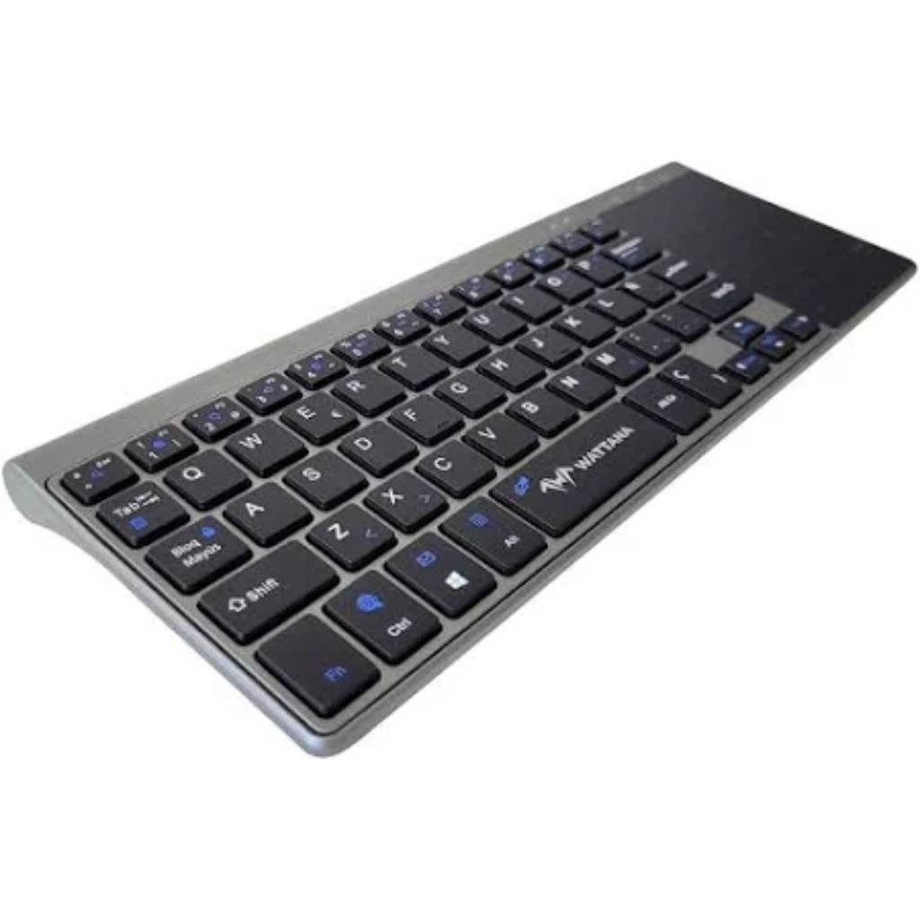 Teclado Inalámbrico Wattana W-T10 Con Touchpad Color Negro 
