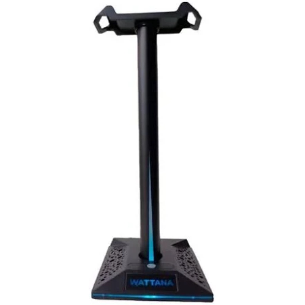 Soporte Para Diadema Wattana WTAND-01 Andrómeda Con Iluminación Led Y Puertos USB Color Negro 