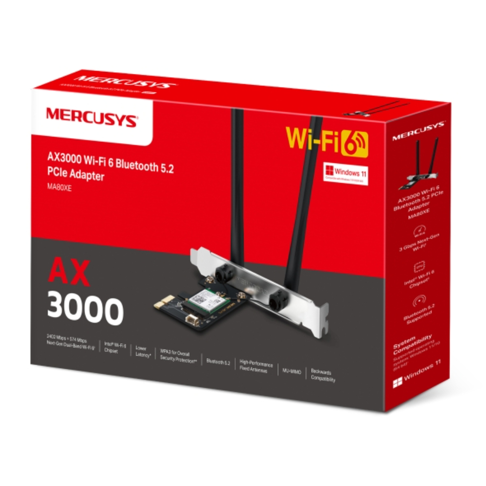 Additional Image for Adaptador de red MERCUSYS PCIe AX3000 Wi-Fi 6 Bluetooth 5.2